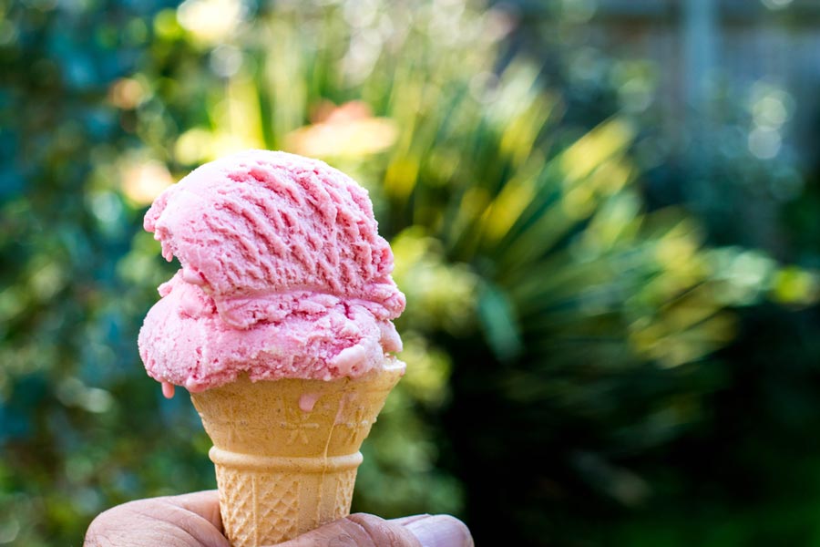 Ice cream cone at Camp Long Creek at Big Cedar
