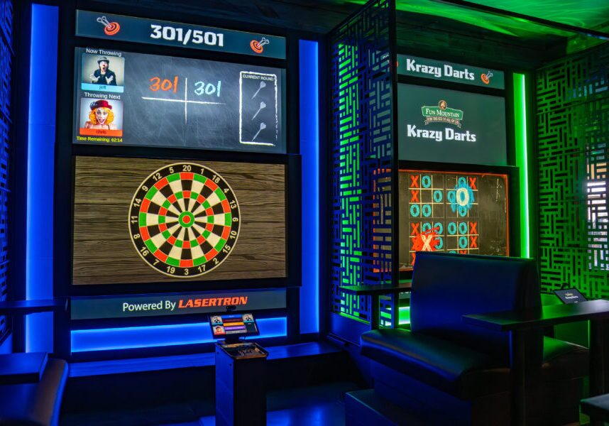 krazy darts board at fun mountain