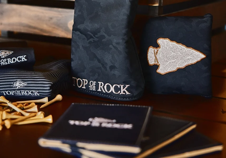 shirts, tees, and booklets at the pro shop at top of the rock