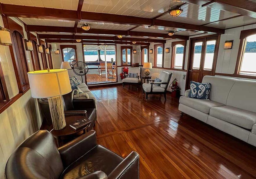 interior of lady liberty