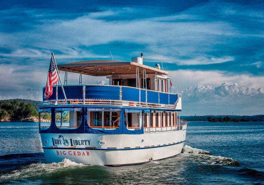 The Lady liberty sails on Table Rock Lake