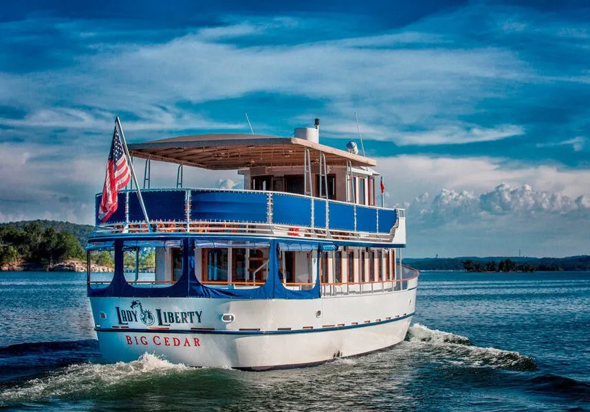 The Lady liberty sails on Table Rock Lake