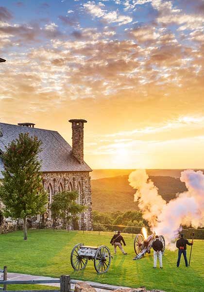 Sunset Ceremony at Top of the Rock overlooking Table Rock Lake