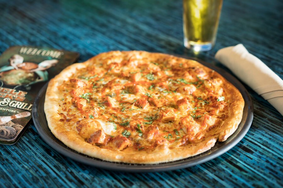 Pizza at Uncle Buck's casual dining at Big Cedar