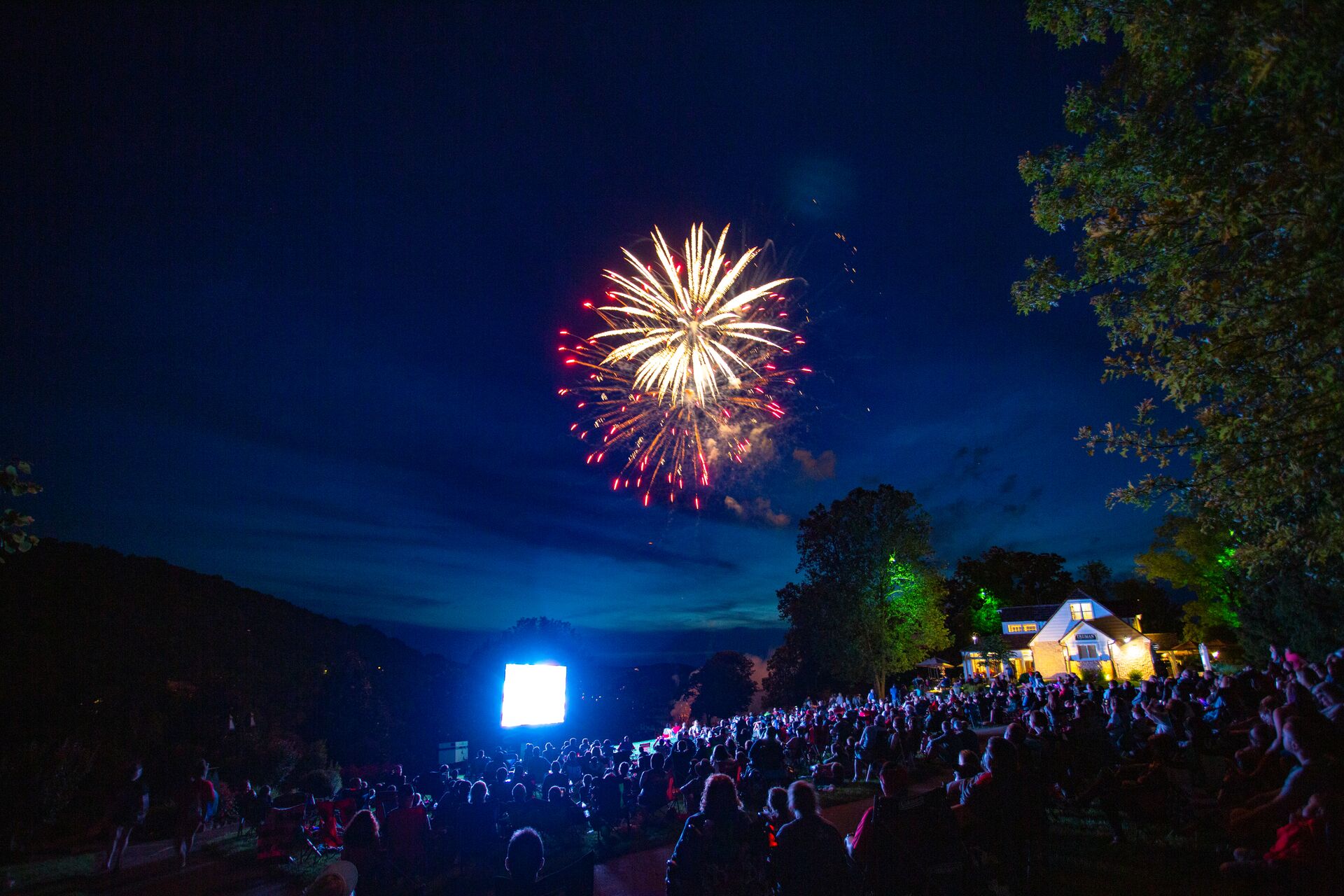 fireworks during memorial day celebration