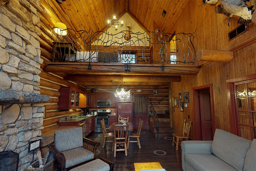 loft cabin bedroom cabins log lodge rustic cedar interior private accommodation ft accommodations bigcedar