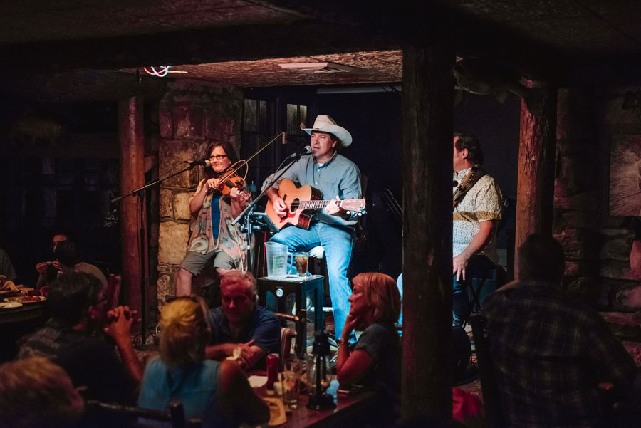 Buzzard Bar evening entertainment with vocalist and guitar player Clay at Big Cedar