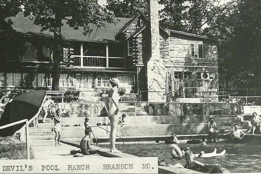 Devil's Pool Ranch photo from early days at the pool.