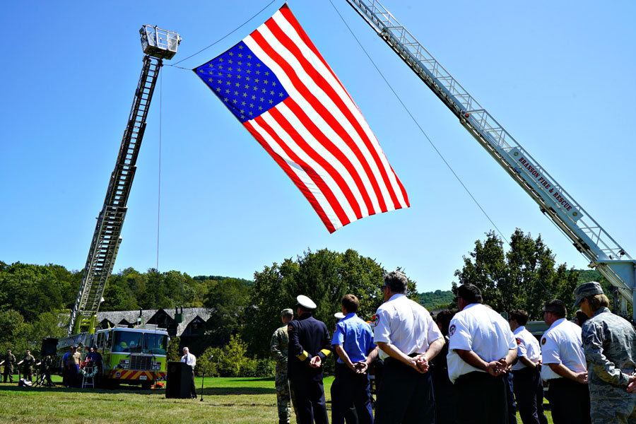 Service Men and Women at 9/11 Ceremony at Big Cedar Lodge