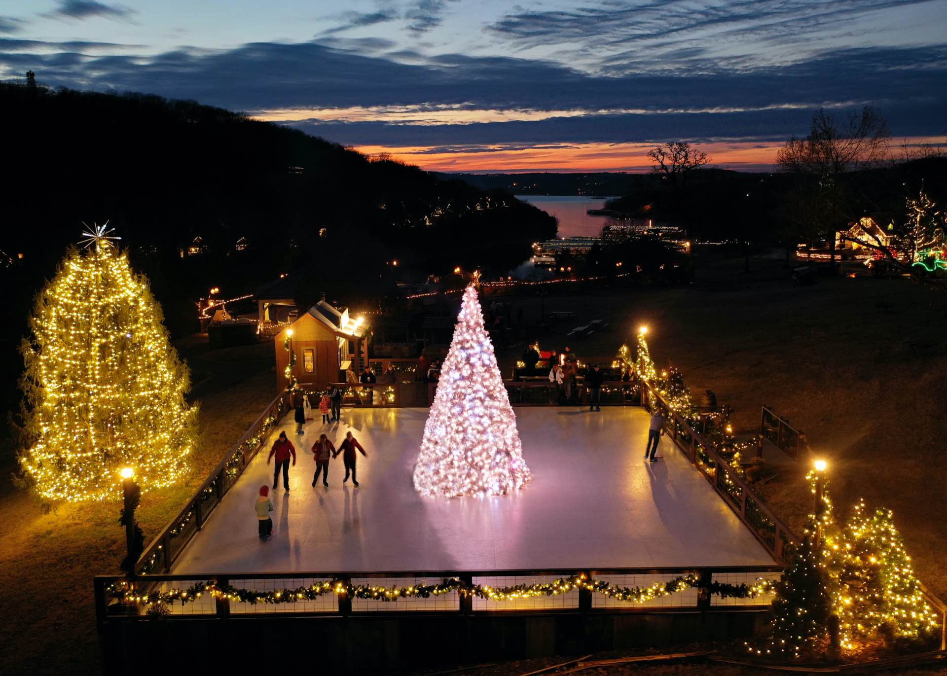Synthetic Ice Rink for Skating
