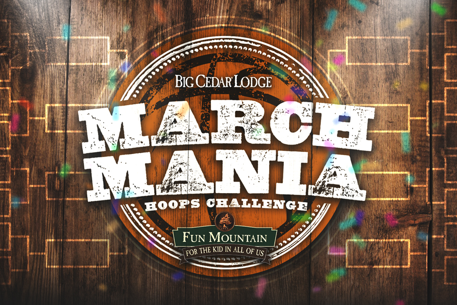Fun Mountain March Mania Hoops Challenge Logo