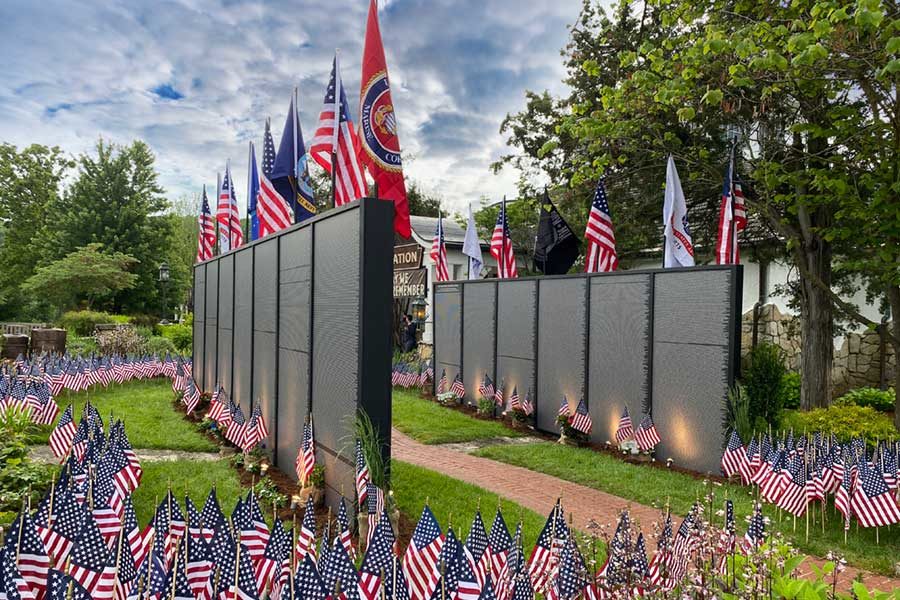 Vietnam War Memorial Wall Display