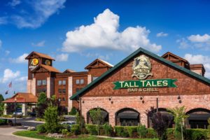 Tall Tales Bar & Grill on blue sky summer day