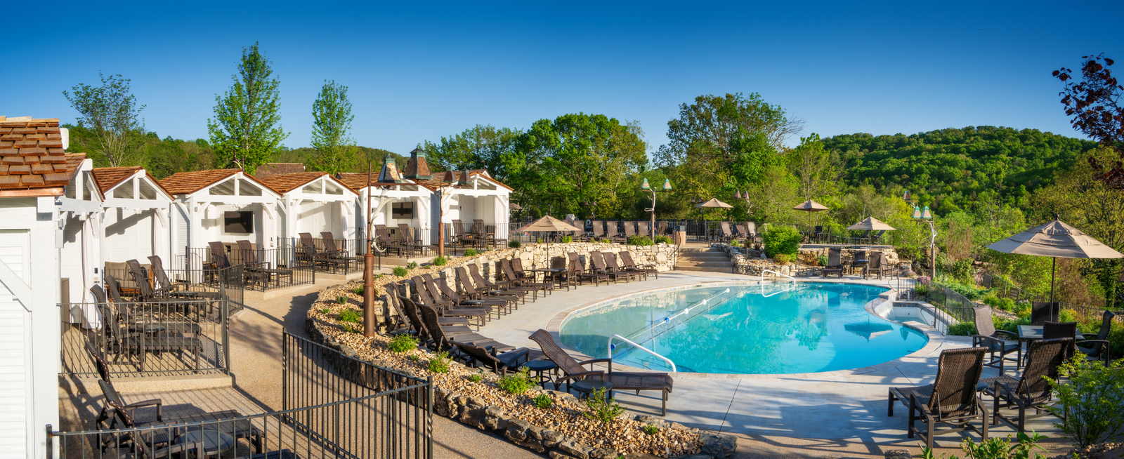 Cabanas at the Adults-Only Pool at Big Cedar Lodge