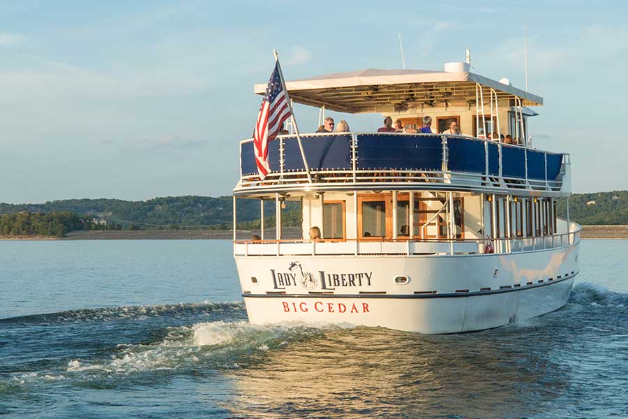 Lady Liberty sales away from Long Creek Marina on Table Rock Lake