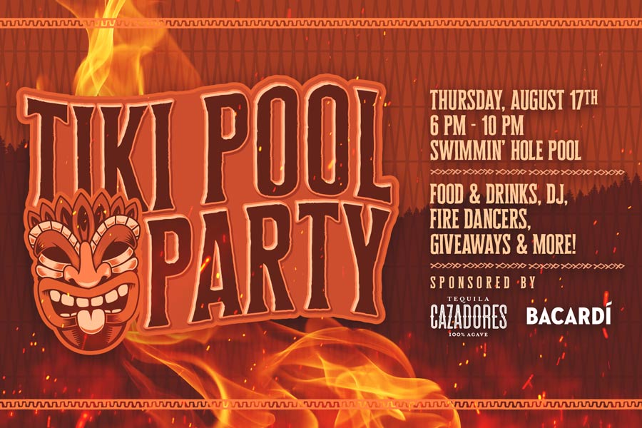 Tiki Pool Party Banner