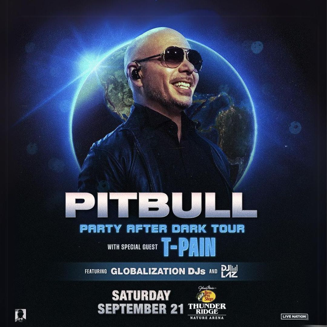 Pitbull will perform at Thunder Ridge Nature Arena on September 21