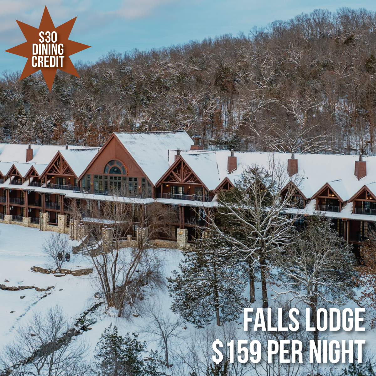 Falls Lodge with Dining Credit Image