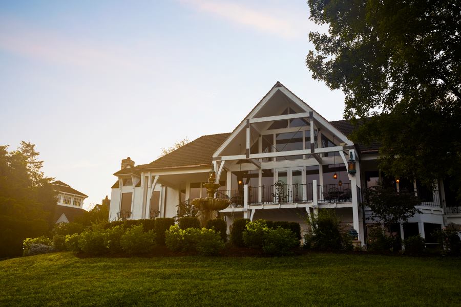 The Historic Worman House at sunset