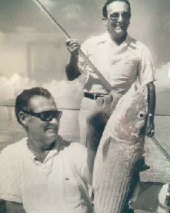 Ted Williwams, with a trophy 13 pound bonefish caught while fishing with World Wide Sportsman Co-founder George Hommell