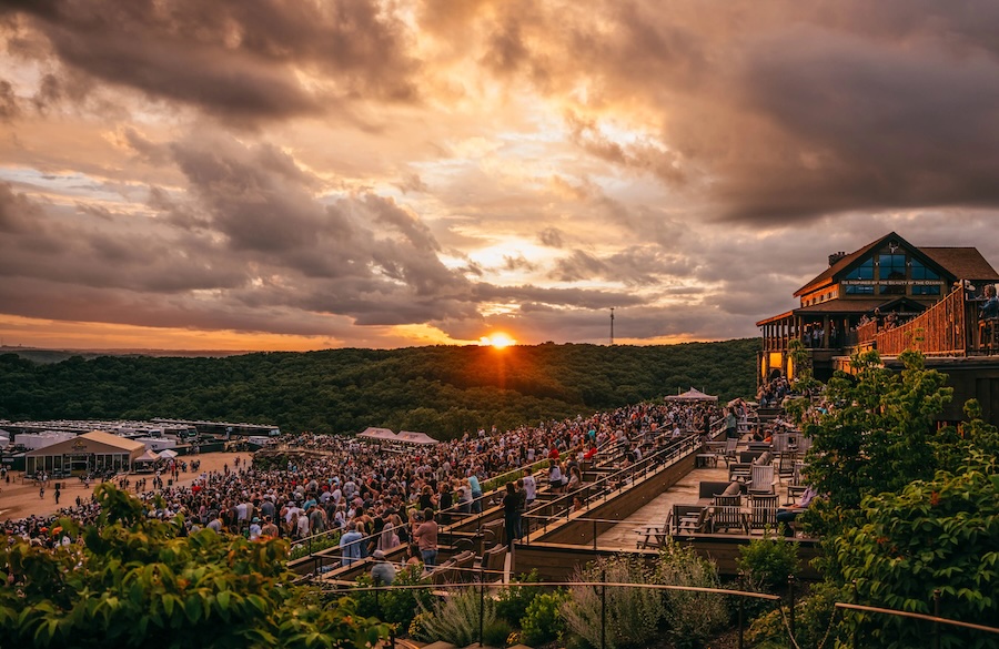 Sunset over Thunder Ridge Nature Arena