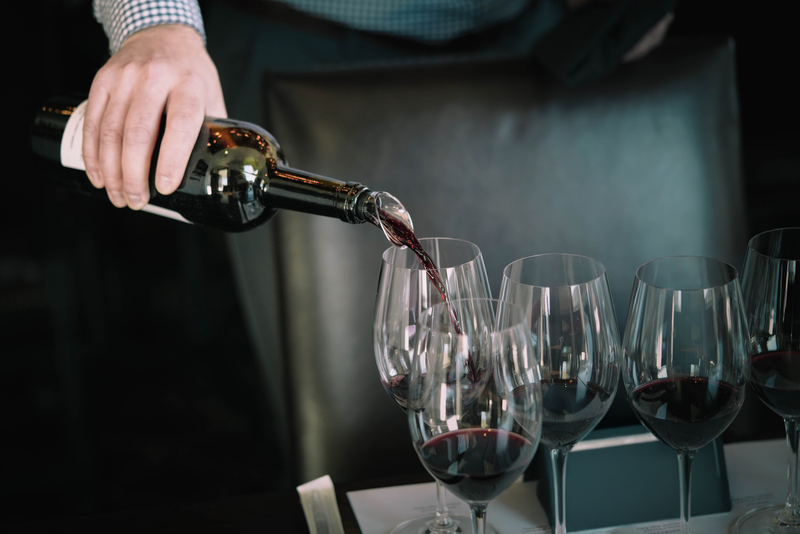 A wine dinner at the Worman House