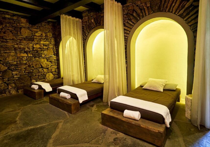 Three lounges at the Cedar Creek Spa Grotto