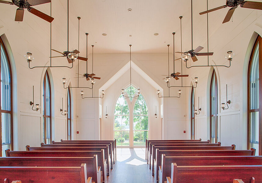 Garden Chapel interior empty