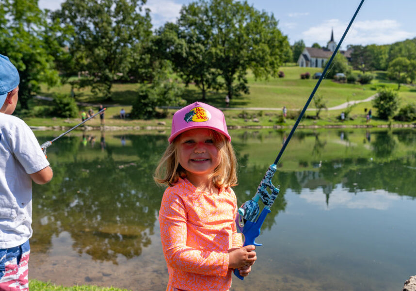 Kids fishing pond at Big Cedar Lodge