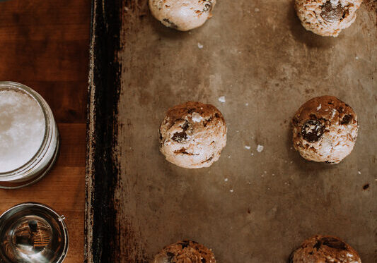 Cookie Dough on a tray