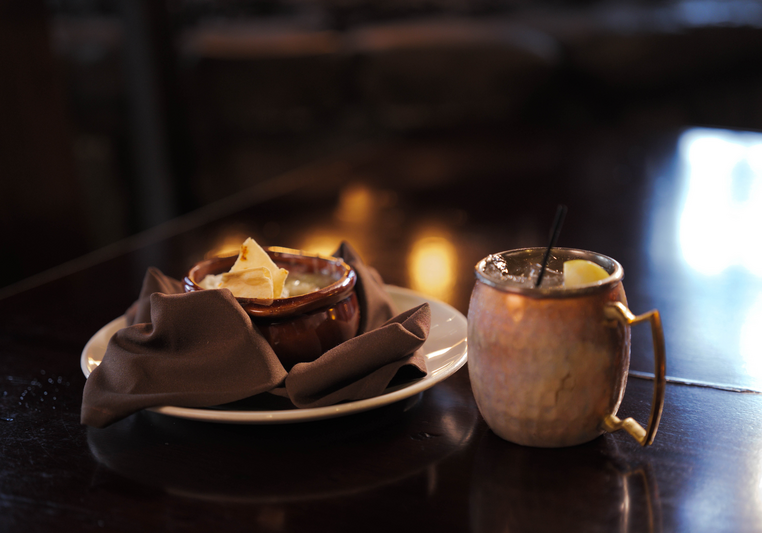 soup and cocktail