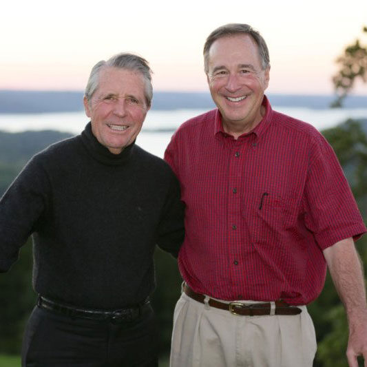 Johnny Morris and Gary Player at Big Cedar Golf