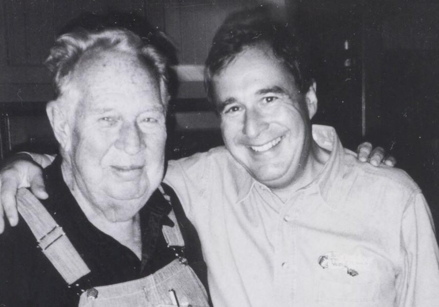 John A and Johnny L. Morris, father and son, together smiling at the time when Big Cedar Lodge was just the beginning